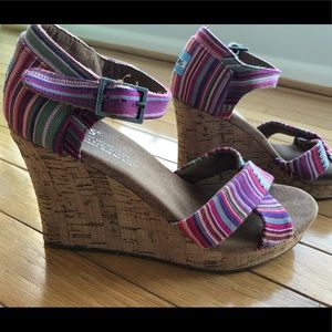 TOMS colorful wedges